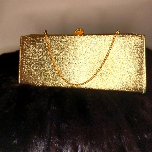 unknown Handbags - Gold 1950 clutch purse